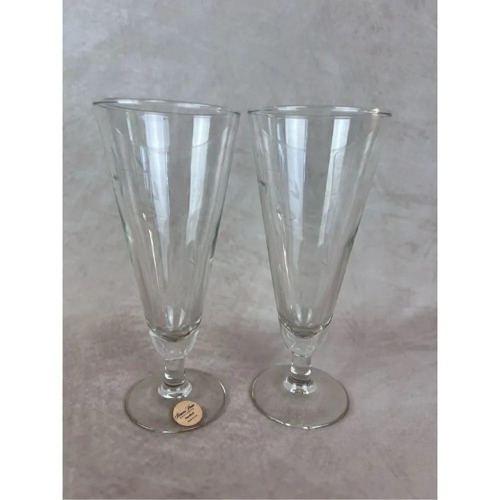 Vintage Princess House Champagne Flutes